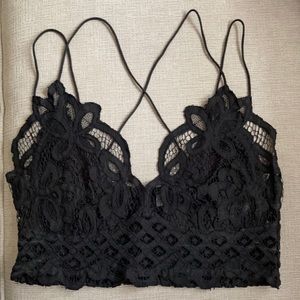 Free People Bralette Black L